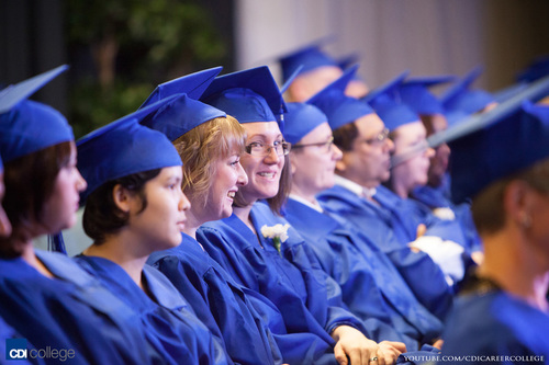 Graduation Ceremony at the CDI College Surrey Campus - Grads on